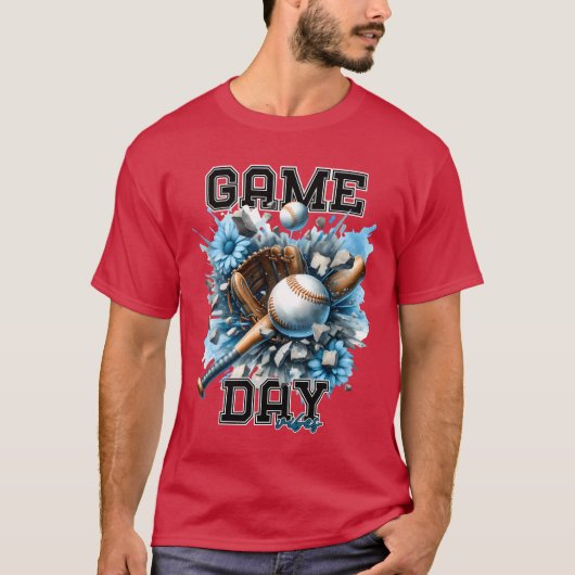 Game Day Vibes Baseball T-Shirt (Vorderseite)