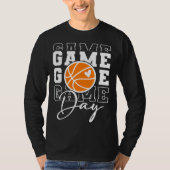 Game Day Vibes Basketball Fan Mom Grandma Auntie M T-Shirt (Vorderseite)