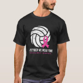 Game Day Vibes Breast Cancer Awareness Pink Volley T-Shirt (Vorderseite)