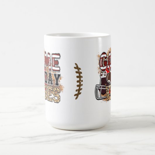 Game Day Vibes Football Kaffeetasse (Mittel)