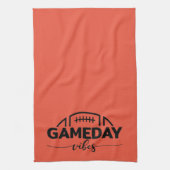 Game Day Vibes Football Spaß Geschirrtuch (Vertikal)