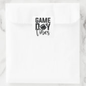 Game Day Vibes Quadratischer Aufkleber (Tasche)