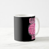 Game Day Volleyball Breast Cancer Awareness Nk Rib Kaffeetasse (VorderseiteRechts)