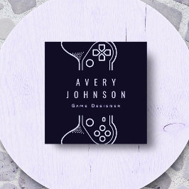 Game Designer Gamer Game Tester für kreatives Vide Quadratische Visitenkarte