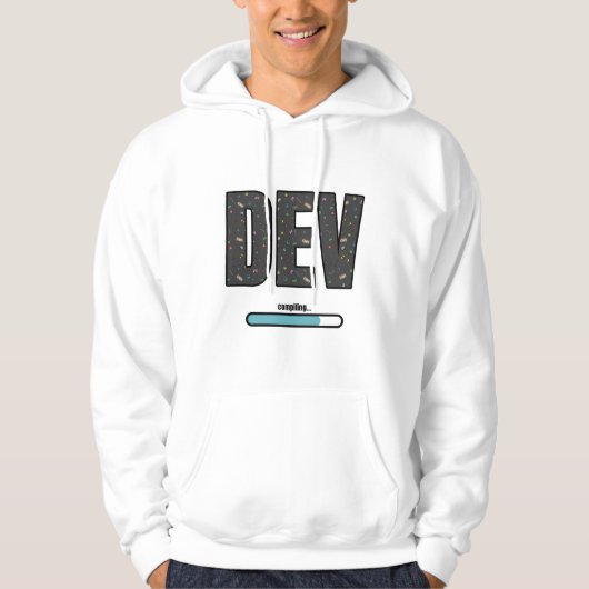 Game Dev Compiling - Blue Compiling Hoodie (Vorderseite)