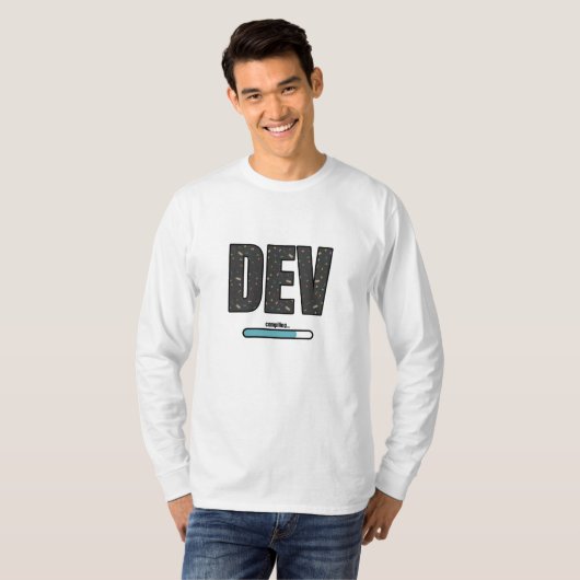 Game Dev Compiling - Blue Compiling Hoodie T-Shirt (Vorne ganz)