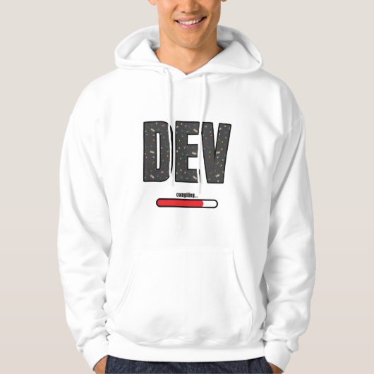 Game Dev Compiling - Red Compiling Hoodie (Vorderseite)