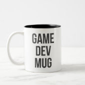 Game Dev-Tasse Zweifarbige Tasse (Links)