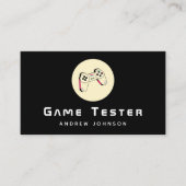 Game Developer Tester Joystick Controller Modern Visitenkarte (Vorderseite)