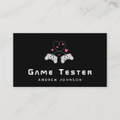Game Developer Tester Niedlicher Joystick-Controll Visitenkarte (Vorderseite)