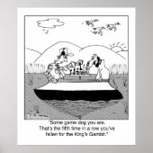 Game Dog spielt Schach Poster (Vorne)