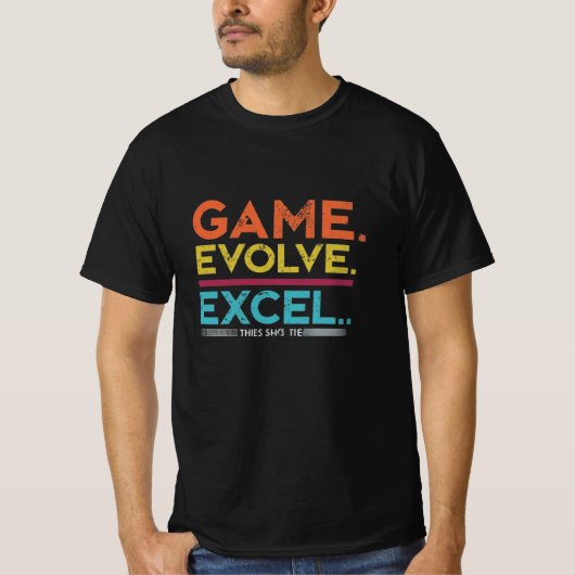 Game Evolve Excel T-Shirt (Vorderseite)