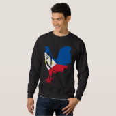 Game fowl Filipino Philippines flag gaff rooster G Sweatshirt (Vorne ganz)