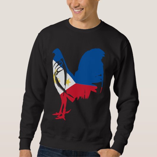 Game fowl Filipino Philippines flag gaff rooster G Sweatshirt (Vorderseite)