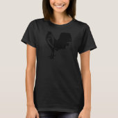 Game Fowl Gallegos Rooster Chicken Black Soy Galle T-Shirt (Vorderseite)
