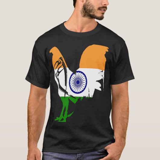 Game Fowl Indien Indischer Gaffelroster Gamefowl T-Shirt (Vorderseite)
