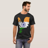 Game Fowl Indien Indischer Gaffelroster Gamefowl T-Shirt (Vorne ganz)