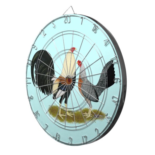 Game Fowl Pair Dartscheibe (Vorderseite rechts)