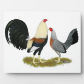 Game Fowl Pair Fotoplatte (Vorderseite)
