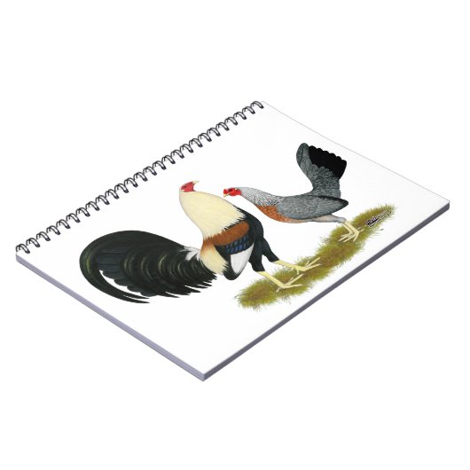 Game Fowl Pair Notizblock (Linke Seite)