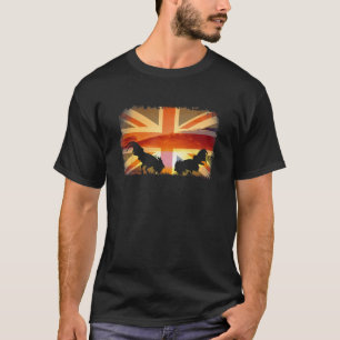 Game Fowl sparend Sonnenuntergang Vereinigtes Köni T-Shirt