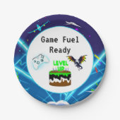 Game Fuel Bereit Happy Geburtstag Kritischer Hit! Pappteller (Vorderseite)