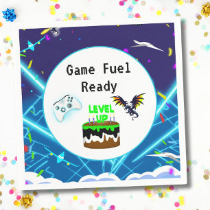 Game Fuel Bereit Happy Geburtstag Kritischer Hit! Serviette