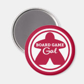 Game Game White Frame Magnet (Vorderseite/Rückseite)