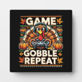 Game Gobble Repeat - Erntedank Turkey Gamer Fotoplatte (Vorderseite)