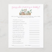 Game Guess Wer Mama Vater Pink Baby Dusche (Vorderseite)