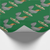 Game Hen Blue Red Geschenkpapier (Ecke)