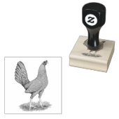 Game Hen Blue Red Gummistempel (Stempel)