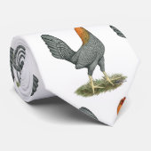 Game Hen Blue Red Krawatte (Gerollt)