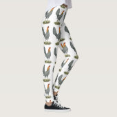 Game Hen Blue Red Leggings (Rechts)