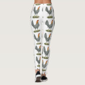 Game Hen Blue Red Leggings (Rückseite)