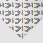 Game Hen Blue Red Seidenpapier (Ausschnitt)