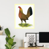 Game Hen: Pea-Combed Poster (Heimbüro)