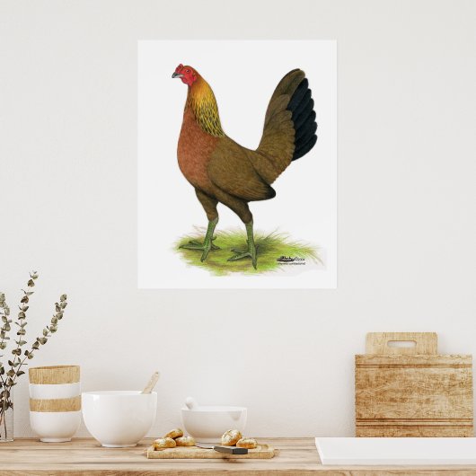 Game Hen: Pea-Combed Poster (Küche)