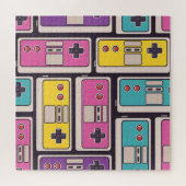 Game Joysticks Vintage Hintergrundbilder Puzzle (Horizontal)