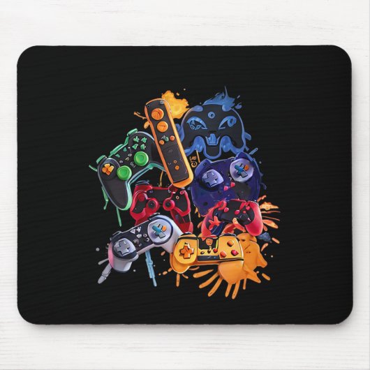 Game-Kontrolle Alle Dinge Video-Game-Controller Mousepad (Vorne)