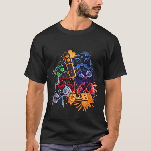 Game-Kontrolle Alle Dinge Video-Game-Controller T-Shirt (Vorderseite)