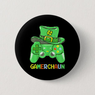 Game Leprechaun Kostüm St. Patrick's Day Button