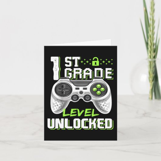 Game-Level am ersten Schultag Karte (Vorderseite)