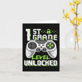 Game-Level am ersten Schultag Karte (Gelbe Blume)