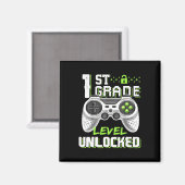 Game-Level am ersten Schultag Magnet (Vorderseite/Rückseite)