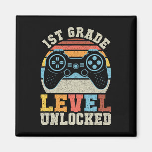 Game-Level-Unlock-Gamer-1. Schultag Magnet
