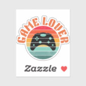 GAME LOVER GAMING CONTROLLER AUFKLEBER (Blatt)