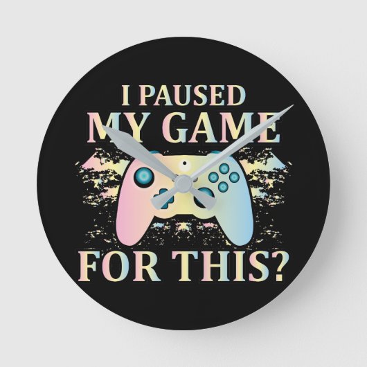 Game Lovers Runde Wanduhr (Vorderseite)