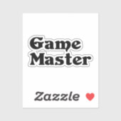 Game Master Aufkleber (Blatt)