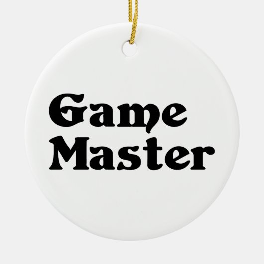 Game Master Keramik Ornament (Vorne)